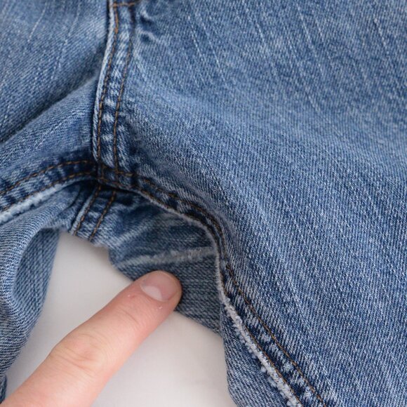 Vintage Carhartt Straight Leg Mid-Wash Denim Jeans 14X34 fit smaller like 10-12 - Picture 13 of 13